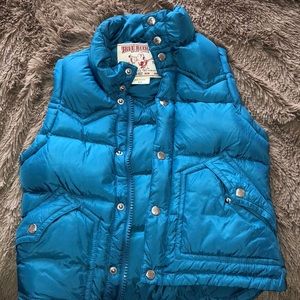 Baby blue True Religion Vest